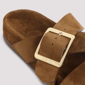 Loewe Ease Bucle Slide Sandals