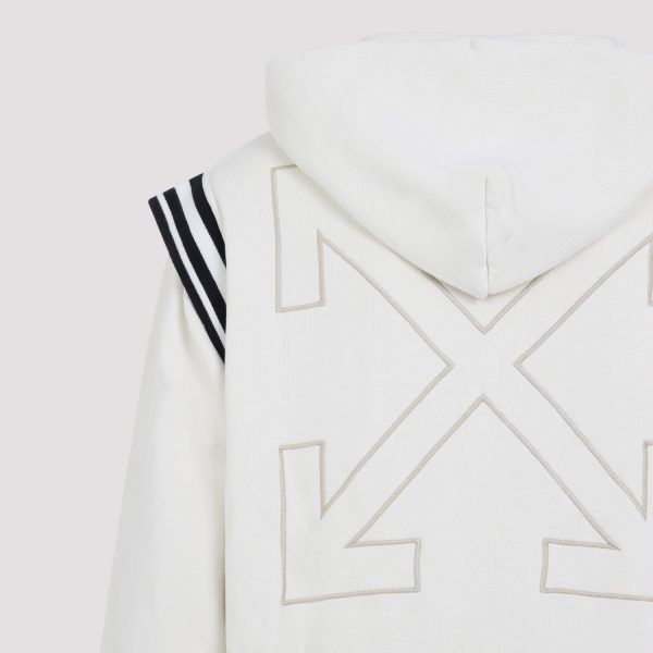 Off White Off Fleece Varsity Hoodie