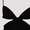 Off White Cut Out Ribbed Mini Dress — изображение 2