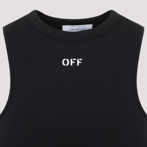 Off White Sleek Rowing Dress