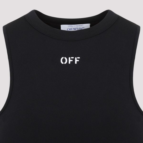 Off White Sleek Rowing Dress