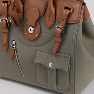 Ralph Lauren Collection Ricky 33 Canvas Handbag