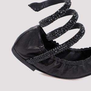Rene Caovilla Lamb Leather Ballerinas