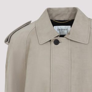 Saint Laurent Suede Calf Leather Jacket