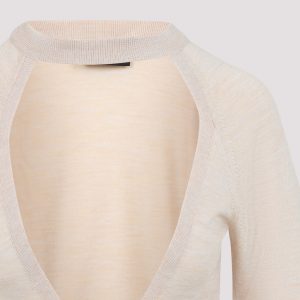 Simone Rocha Cropped Cut Out Window Jumper
