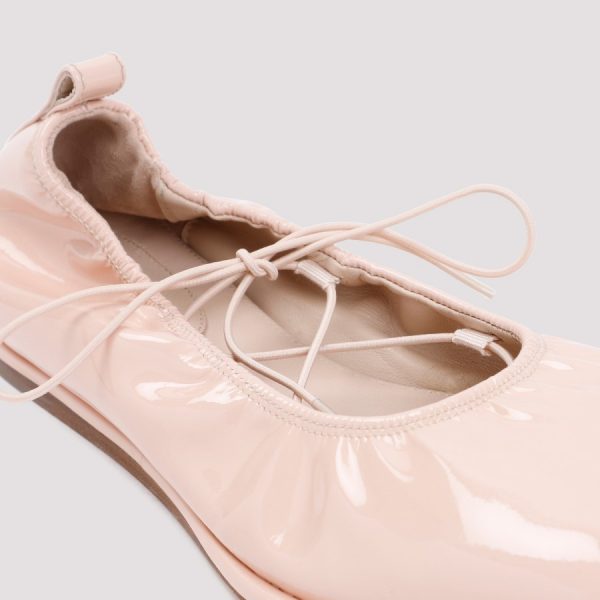 Simone Rocha Heart Toe Lace-Up Ballerina