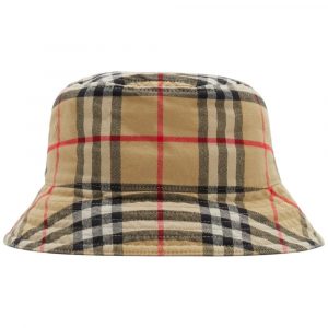 CAPPELLO BUCKET CON MOTIVO CHECK