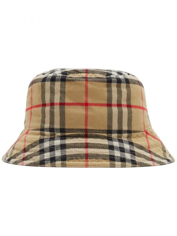 CAPPELLO BUCKET CON MOTIVO CHECK
