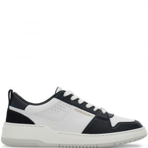 SNEAKER IN PELLE CON LOGO