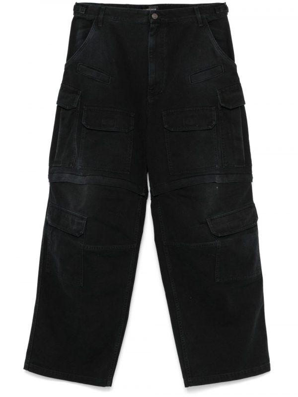 JEANS CARGO IN COTONE