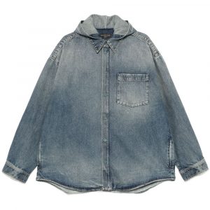 GIUBBINO IN JEANS CON CAPPUCCIO