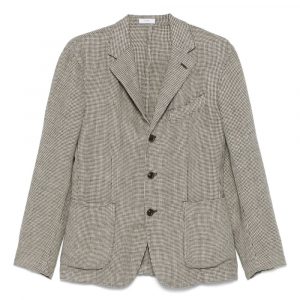 GIACCA MONOPETTO IN MISTO LINO