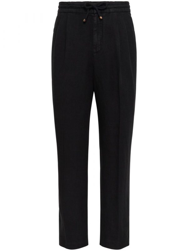 PANTALONE IN LINO LEISURE FIT
