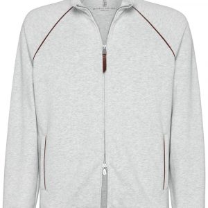 FELPA IN COTONE CON ZIP