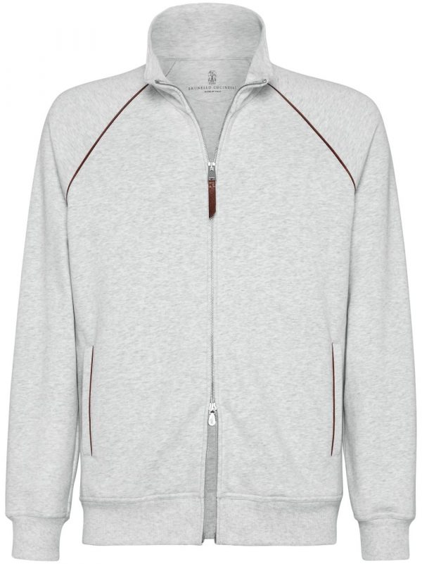 FELPA IN COTONE CON ZIP