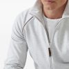 FELPA IN COTONE CON ZIP — изображение 2