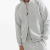 FELPA IN COTONE CON ZIP — изображение 4