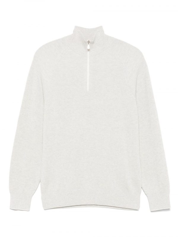MAGLIA A COLLO ALTO IN COTONE