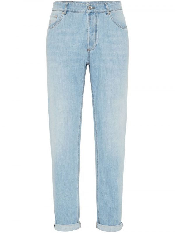 JEANS TRADITIONAL FIT IN COTONE