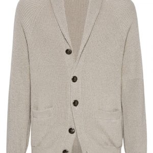 CARDIGAN SCOLLO V IN COTONE
