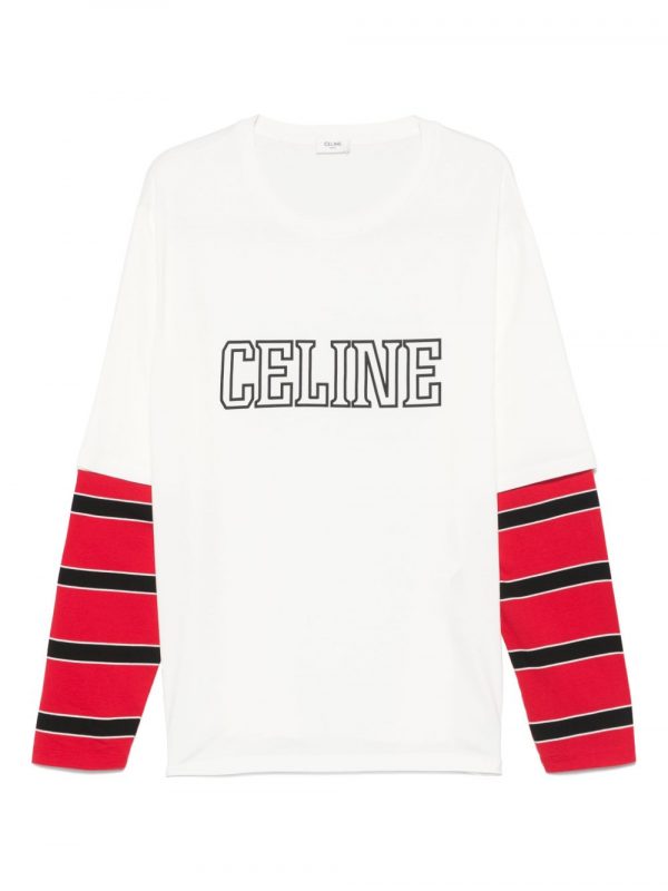T-SHIRT LAYERED IN COTONE