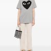 T-SHIRT BLACK HEART IN COTONE — изображение 3