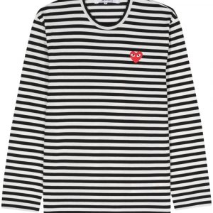 T-SHIRT RED HEART RIGATA