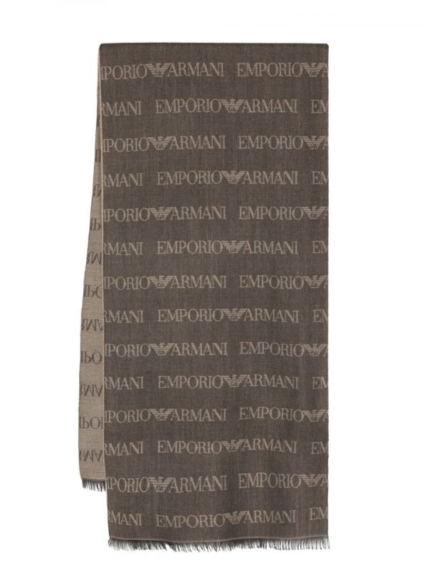 SCIARPA IN MISTO LANA CON LOGO ALLOVER