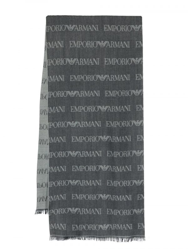 SCIARPA IN MISTO LANA CON LOGO ALLOVER