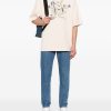 JEANS DENIM CON LOGO ALLOVER — изображение 2