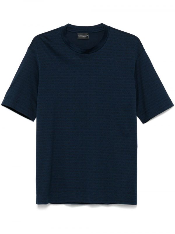 T-SHIRT IN COTONE CON LOGO ALLOVER