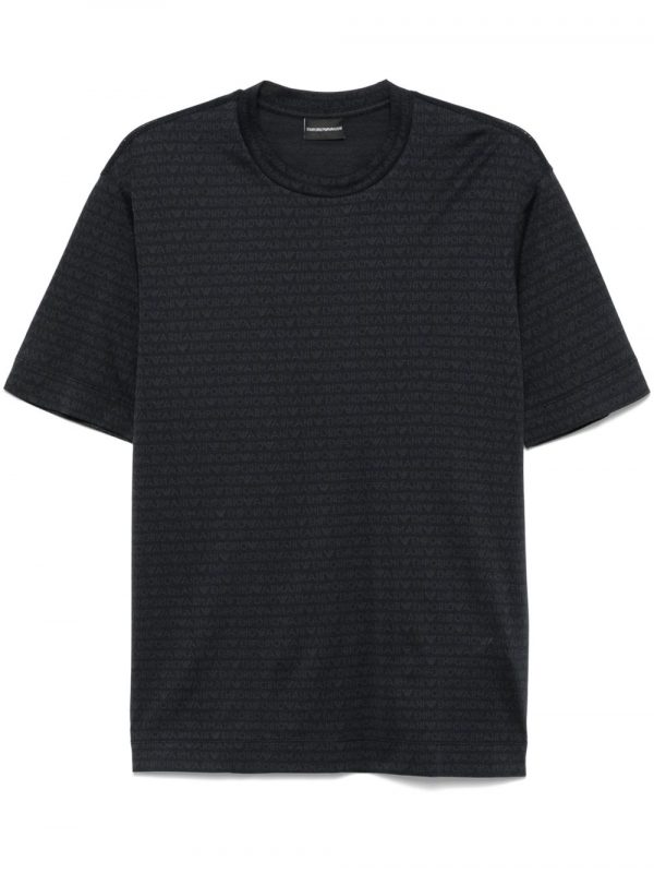 T-SHIRT IN COTONE CON LOGO ALLOVER