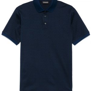POLO IN COTONE CON LOGO ALLOVER