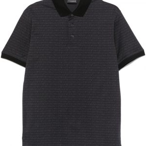 POLO IN COTONE CON LOGO ALLOVER