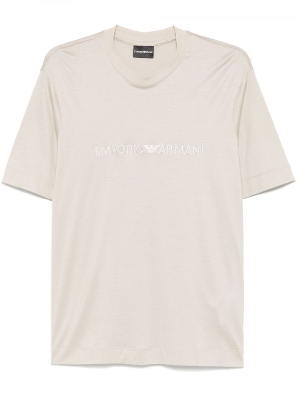 T-SHIRT CON LOGO RICAMATO