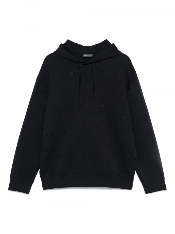 FELPA IN COTONE CON LOGO ALLOVER