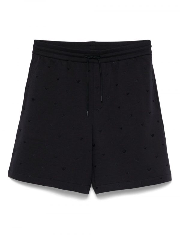 SHORTS IN COTONE CON LOGO ALLOVER