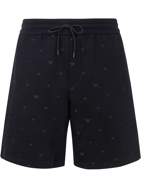 SHORTS IN COTONE CON LOGO ALLOVER