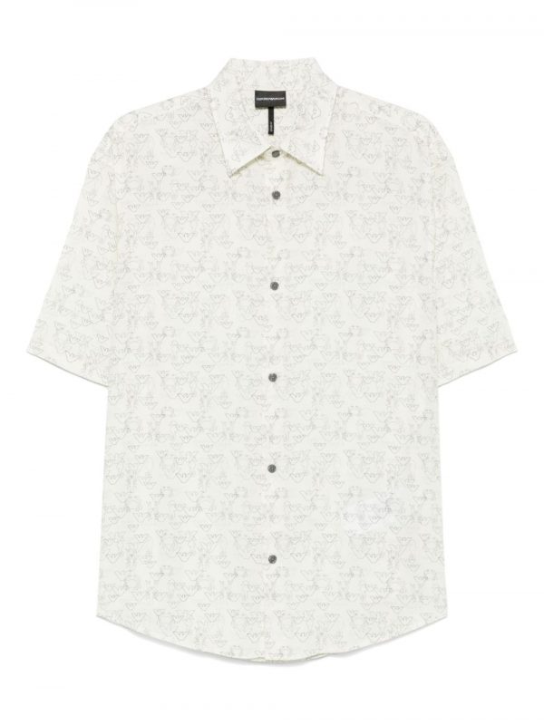 CAMICIA CON LOGO ALLOVER