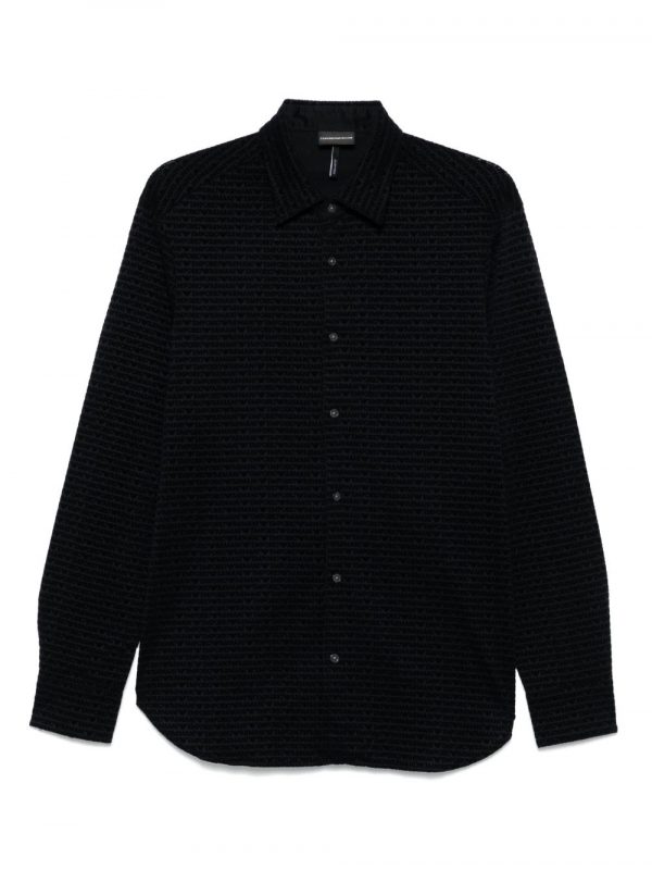 CAMICIA CON LOGO ALLOVER