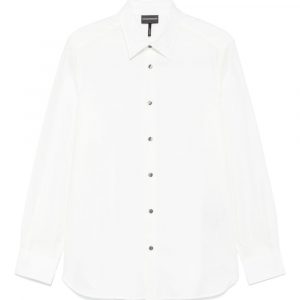 CAMICIA IN COTONE CON LOGO ALLOVER