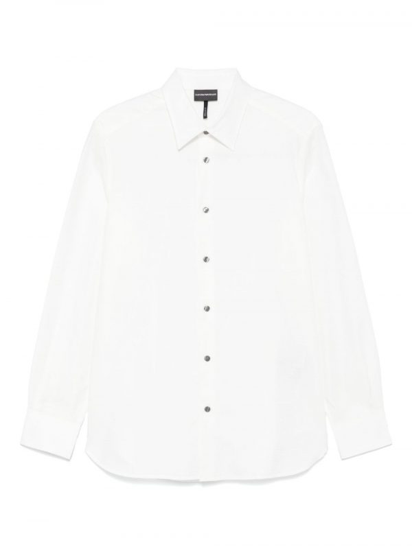 CAMICIA IN COTONE CON LOGO ALLOVER