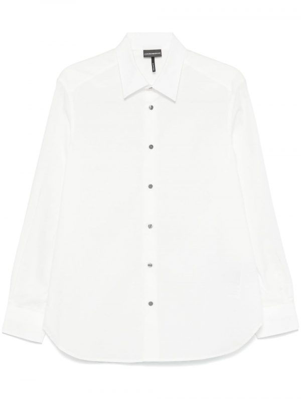 CAMICIA IN COTONE CON LOGO ALLOVER