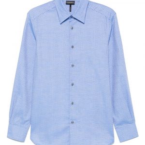 CAMICIA IN COTONE CON LOGO ALLOVER