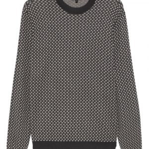 MAGLIA IN MISTO LANA CON LOGO ALLOVER