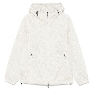 GIUBBINO IN NYLON CON LOGO ALLOVER