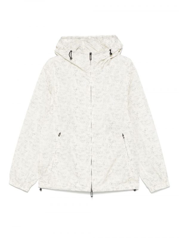 GIUBBINO IN NYLON CON LOGO ALLOVER