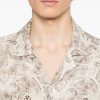 CAMICIA STAMPATA IN MISTO LINO — изображение 3