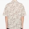 CAMICIA STAMPATA IN MISTO LINO — изображение 4