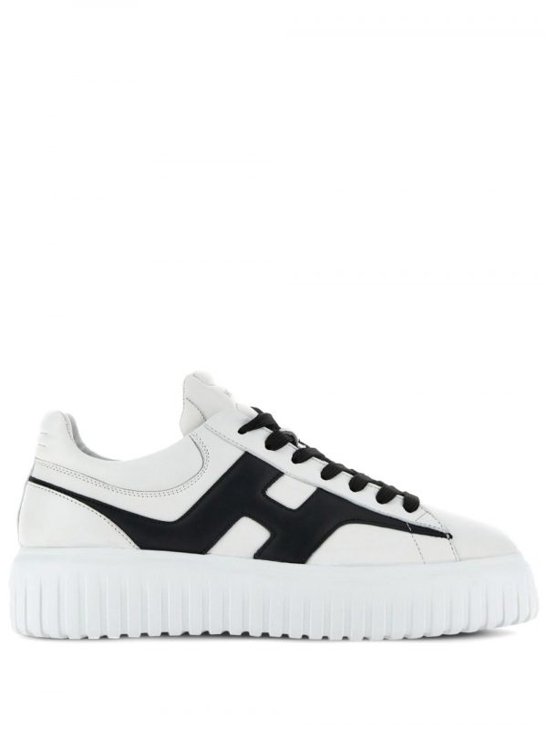 SNEAKER H-STRIPES IN PELLE